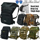 Mens Waterproof Waist Belt Drop Leg Thigh Bag Fanny Pack Utility Holster Pouch
