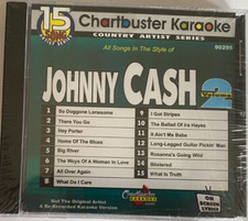 CHARTBUSTER KARAOKE CD G CDG JOHNNY CASH 15 SONG CBA9295 IT AIN'T ME BABE  MORE