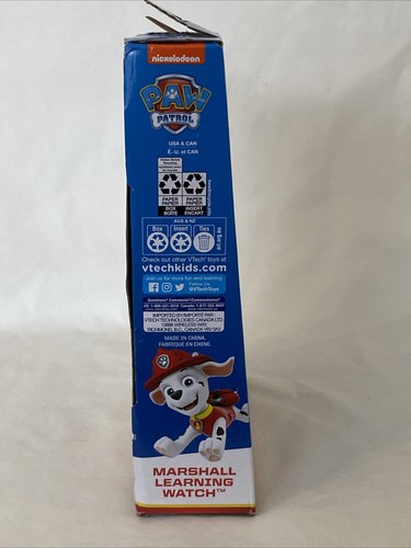 RELOJ DE APRENDIZAJE VTech Nickelodeon PAW Patrol Marshall nuevo en caja - Imagen 4 de 6