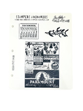 Tim Holtz Stamp CMS030 Holidays Past Christmas Stampers Anonymous 3PC Rubber