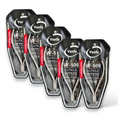 VANFA Cuticle Nipper Hard Steel VF506 Full Jaw (Pack of 5)