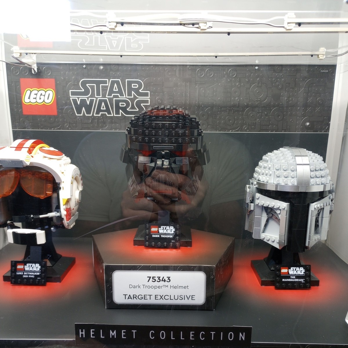 Star Wars Lego Helmet Collection DISPLAY 75327, 75343, 75328 Target  Exclusive!