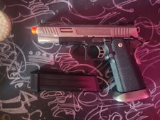 WE Tech 1911 Hi-Capa T-Rex Competition GBB Airsoft Pistol Tibetan - Gold