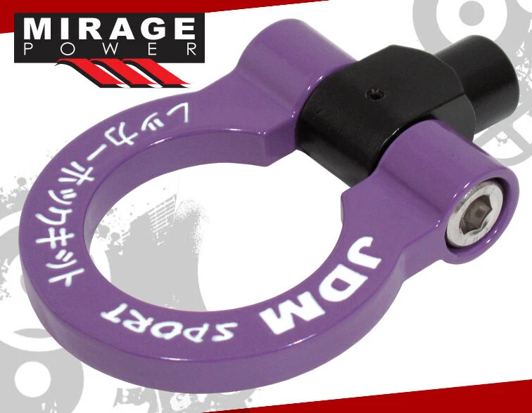 Jdm Sport 2006+ Lexus Is250/Is350 Heavy Duty Steel Purple White Tow Hook Kit Foto 2 de 3