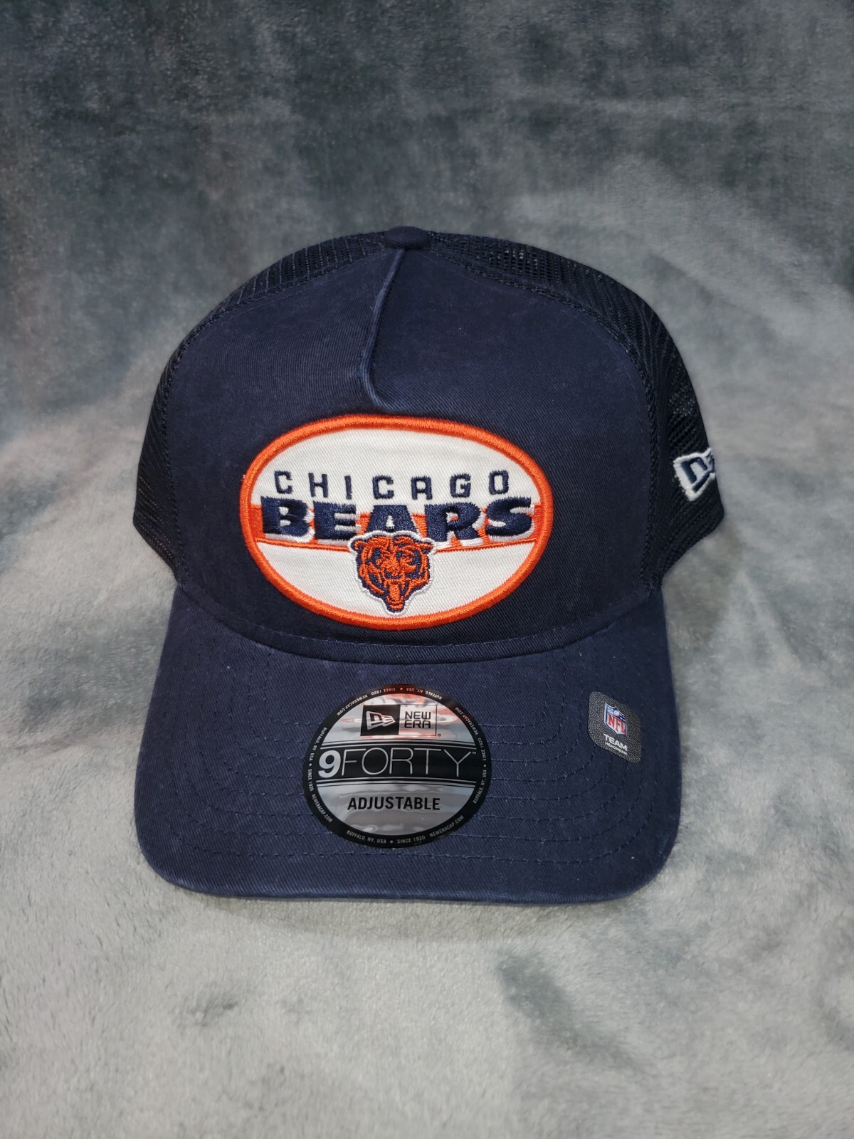 NEW ERA 9 FORTY 940 CHICAGO BEARS VAULT OVAL SNAPBACK MENS MESH HAT BLUE NEW