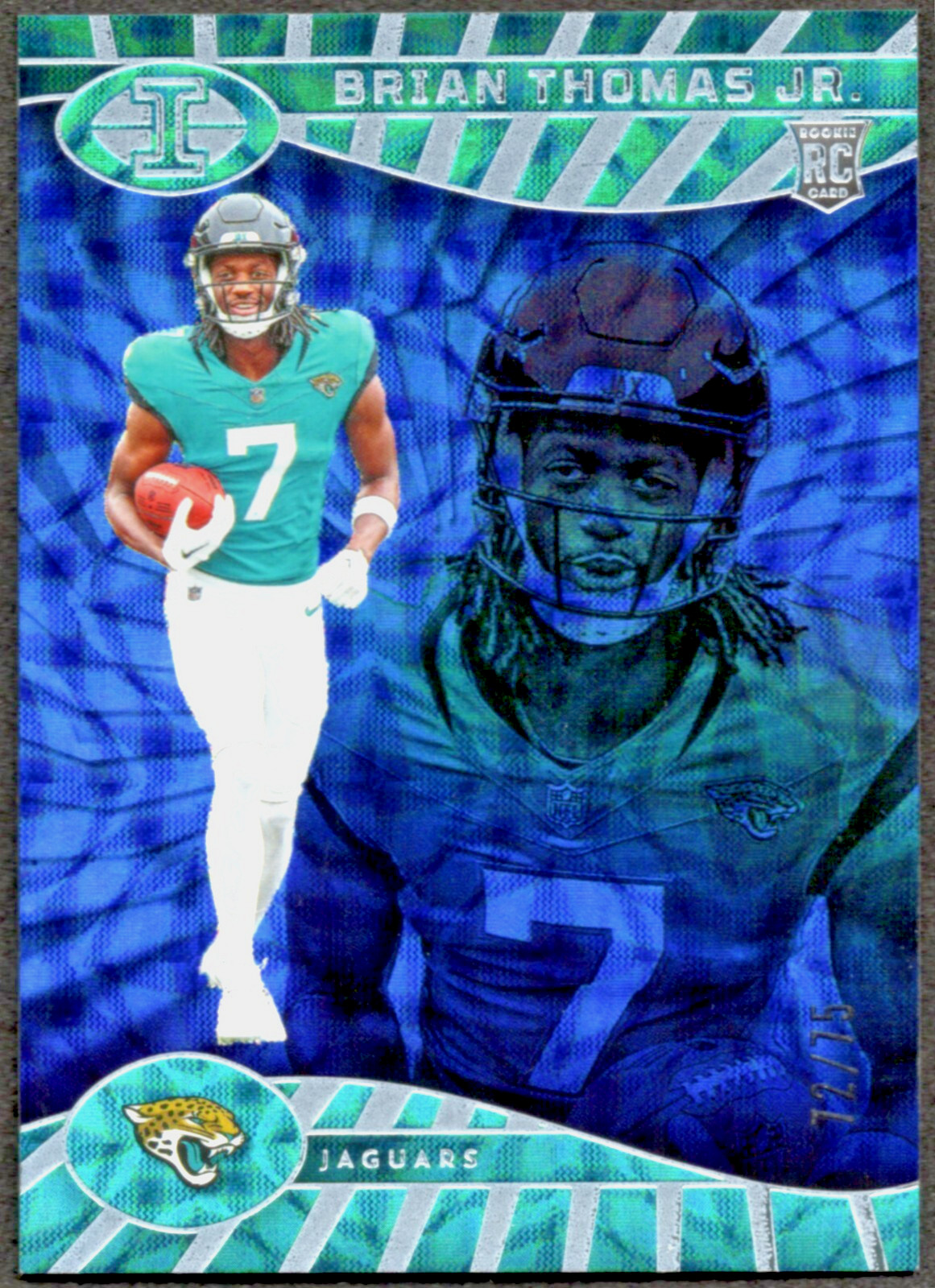 2024 Panini Illusions Sapphire Trophy Brian Thomas Jr. /75 #41 RC Rookie SSP