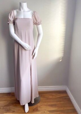 dusty blush crisp bridesmaid dresses KissProm main image 1