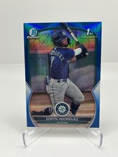 2023 BOWMAN CHROME EDRYN RODRIGUEZ 023/150 BLUE REFRACTOR BCP-185 MARINERS