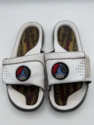 Nike Men's Air Jordan Sandals Slides Hydro 8 White-Varsity Red Size 12 | eBay