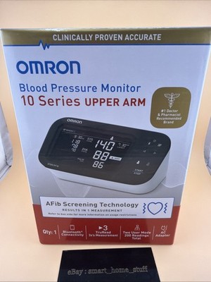 Omron 10 Series Upper Arm Blood Pressure Monitor AFib Bluetooth - New Sealed