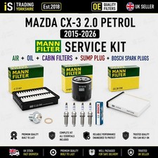 MANN SERVICE KIT FILTERS + BOSCH SPARK PLUGS MAZDA CX3 CX-3 2.0 PETROL 2015-2026