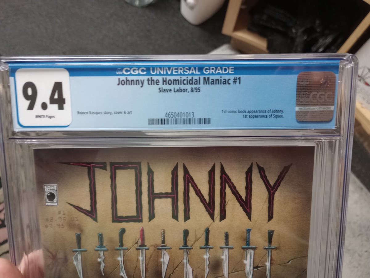 Johnny the Homicidal Maniac (Aug. 1995) #1 CGC 9.4 White Pages 1st