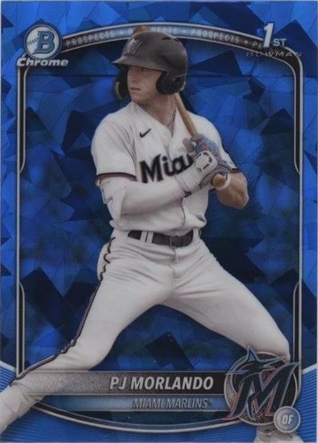 PJ MORLANDO 2025 BOWMAN CHROME 1ST PURPLE RAYWAVE MARLINS /250 | eBay