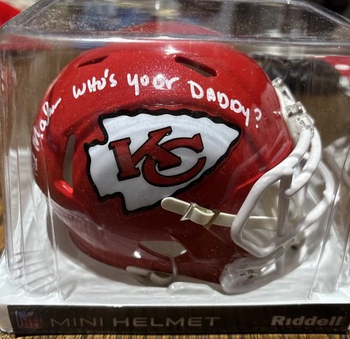 Patrick Mahomes IIl HAND SIGNED Mini Helmet Authenticated By  Beckett!