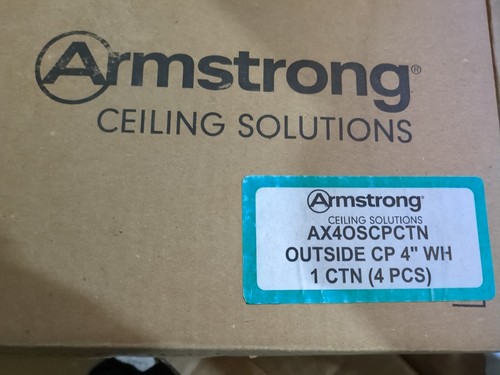 4 Zoll x 3/4 Zoll Armstrong Axiom Classic Außeneckpfosten/weiß - AX4OSCP - Bild 5 von 6