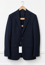 Men Suitsupply Blazer Lazio La Spalla Pure Wool S150 Blue Size 98 EU50L UK/US40L