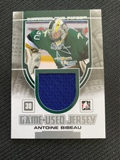 2013-14 Between the Pipes #GUM-06 Antoine Bibeau Game-Used Jersey Silver