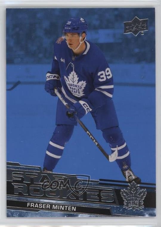 2023-24 Upper Deck Star Rookies Box Set Blue Fraser Minten #23 RC 11yv