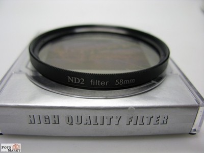 Graufilter ND2  Digital Filter grau 58mm - Super High Resolution professional