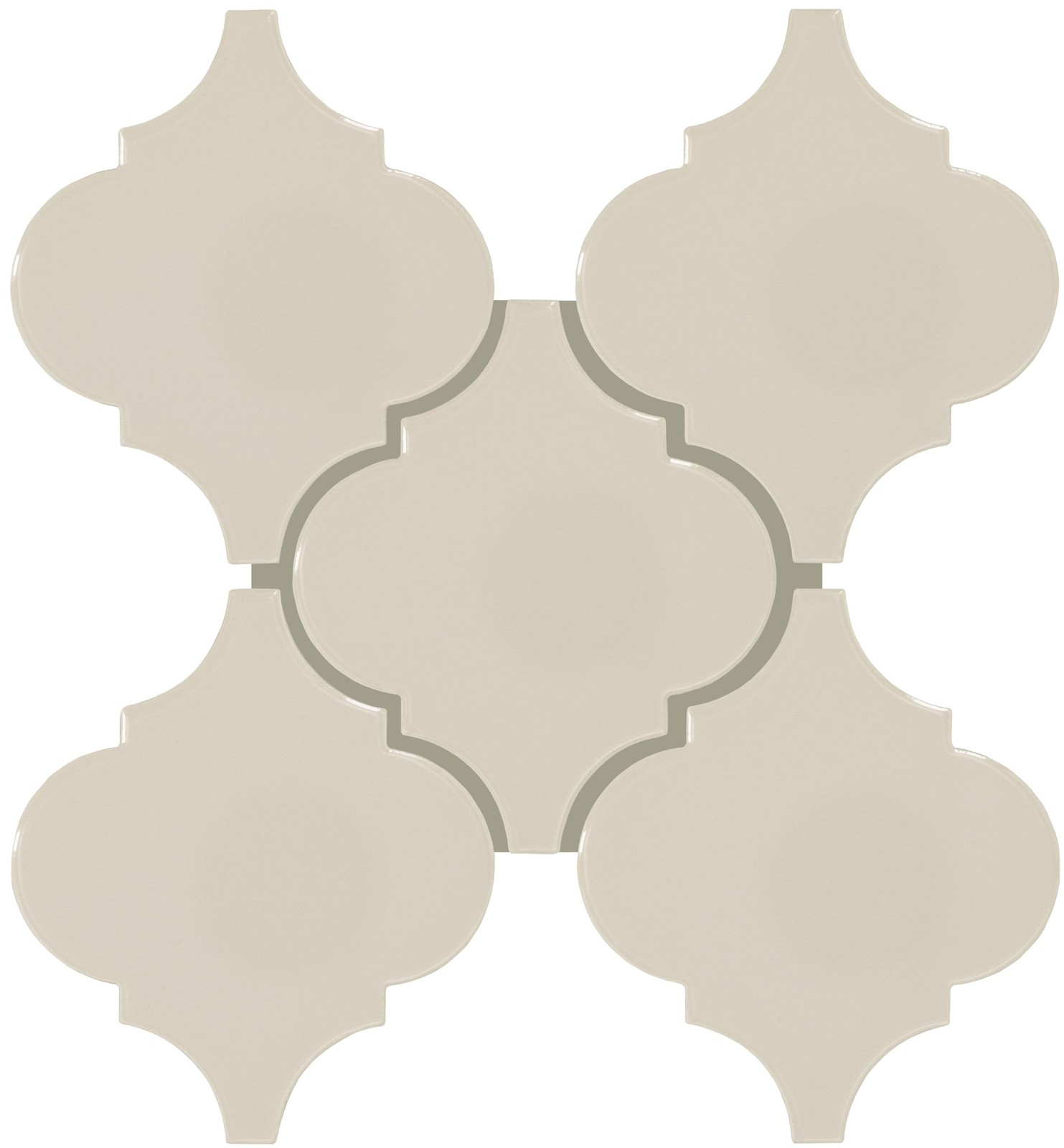 Mythology 6 Inch Glossy Olympus Ceramic Arabesque Wall Tile 90 Pieces per Carton