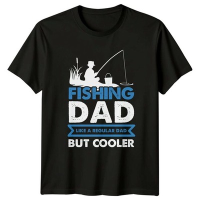 Fishing Dad Like A Regular Herren T-Shirt Vaterschaft Angeln Vatertag