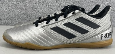 Adidas Predator 19.4 Sala Silver/Black Indoor Soccer Shoes Men's Size 7 F35630