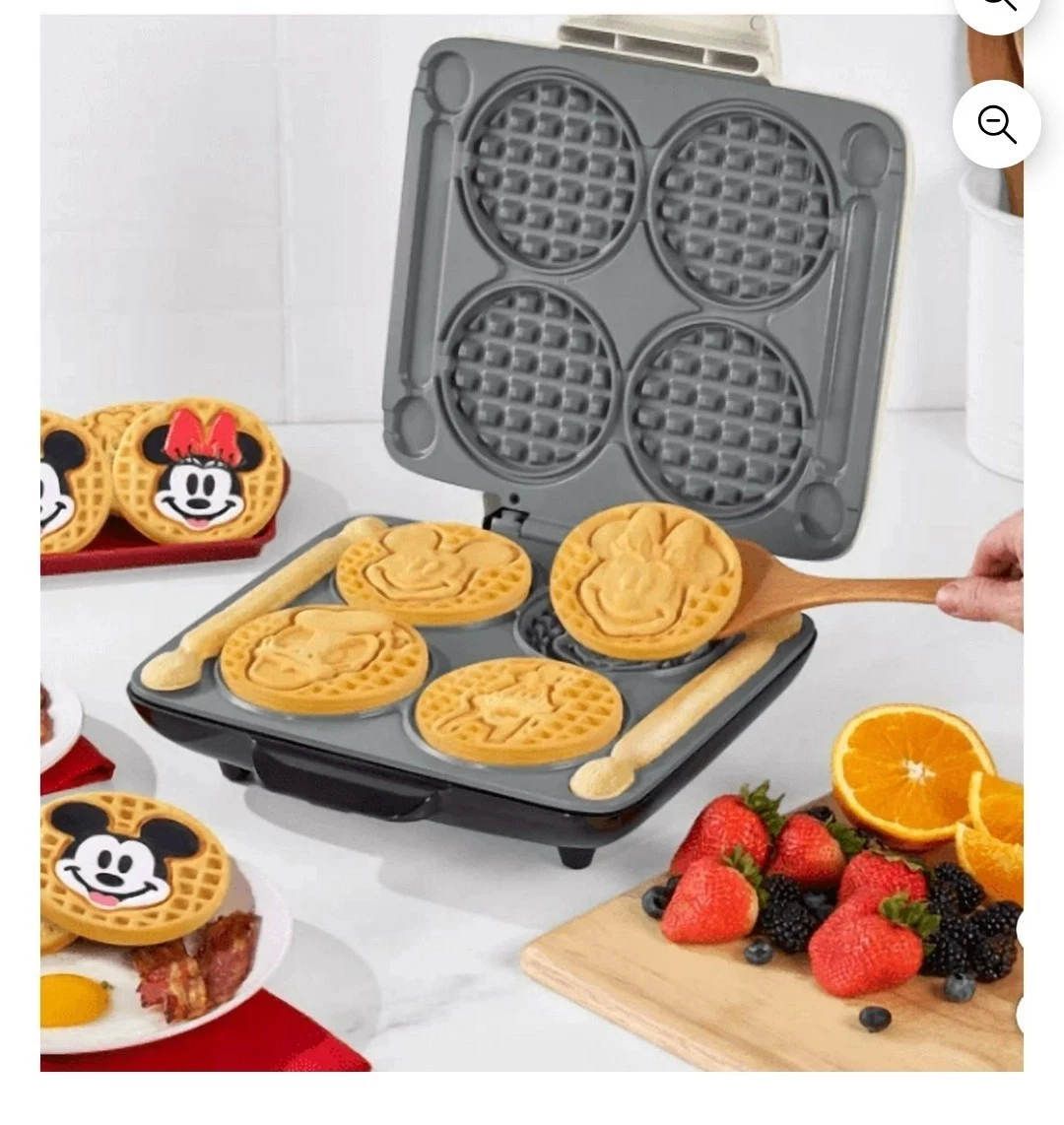 Dash Disney Mickey & Friends No-Drip Waffle Maker New