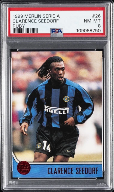1999 Merlin Serie A Ruby #26 Clarence Seedorf 3/100 PSA 8