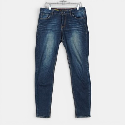 Gramicci Skinny Jeans Preformance Denim Womens Sz W33 x L31 Blue Mid Rise Dark