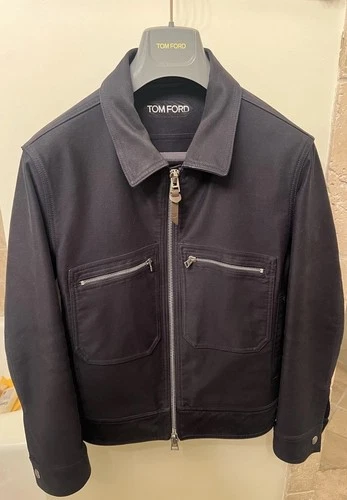 Tom Ford Navy Blouson Jacket Size IT 48 - See Description - product listing photo