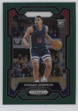 2024-25 Panini Prizm Draft Picks Green Prizm Keshad Johnson #66 1c9a