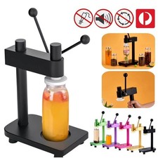 Tappatrice Manuale: Sigillatrice Bidone Bevande con Altezza di Tenuta Regolabile Pull-Tab