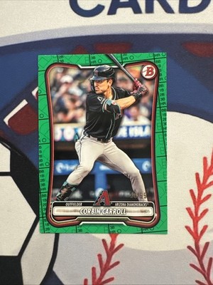 2026 Bowman - Corbin Carroll #80 Green Pattern Paper /99