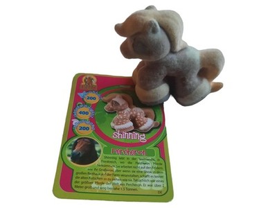 Filly Shinning Percheron Spielfigur mit Sammelkarte Pferd Figur