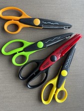 4er Set Zierrandschere, Konturenschere, Bastelschere  Zackenschere 15 cm