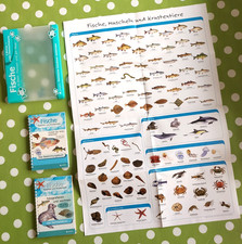 Bücher Paket 2 Bücher + Poster Fische See Fluss Meer Grundschule Sachunterricht
