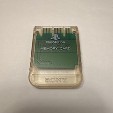 Genuine Sony PlayStation 2 Clear Memory Card Tested 