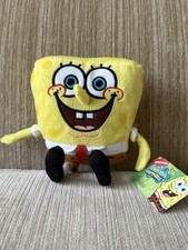 5  NANCO SpongeBob SquarePants Original Plush Stuffed Animal w Tags Cute Toy