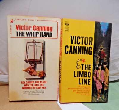 The Limbo Line 1965 & Whip Hand 1966 Spy Thriller by Victor Canning Paperback