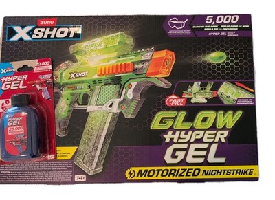 BRAND NEW & SEALED - Xshot Glow Hyper Gel NightStrike Motorized Blaster