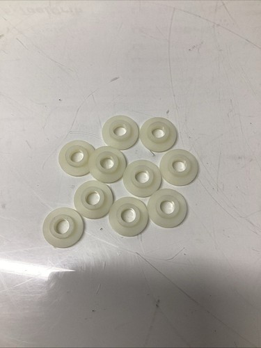 Nylon Flanged Bushing Sleeve Bearing – Plastic Spacer Insert Lot Of 10 N-428