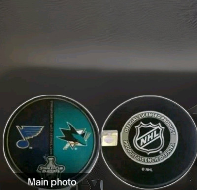 2012 STANLEY CUP QUARTERFINALS ST. LOUIS BLUES VS SAN JOSE SHARKS NHL PUCK  