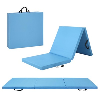 Folding Exercise Mat 72 L x 24 W 2 Thick Pink CAP Barbell Durable Anti-Tear Home
