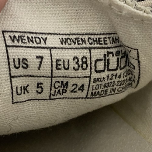 Hey Dude Wendy Women's Slip On Loafer Size 7 Woven Cheetah Brown Casual Shoe NEW - Zdjęcie 10 z 10