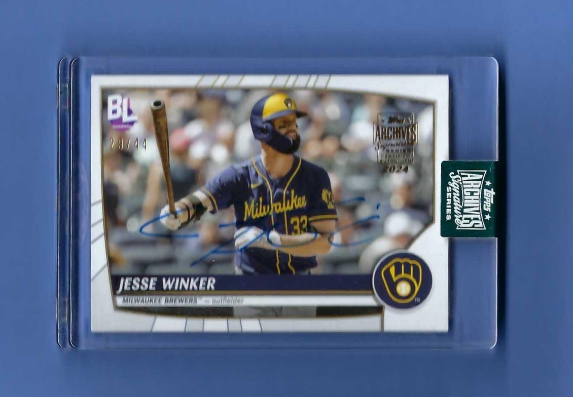 2023 Topps Big League Jesse Winker Archives Signature Series Autograph /44 #190