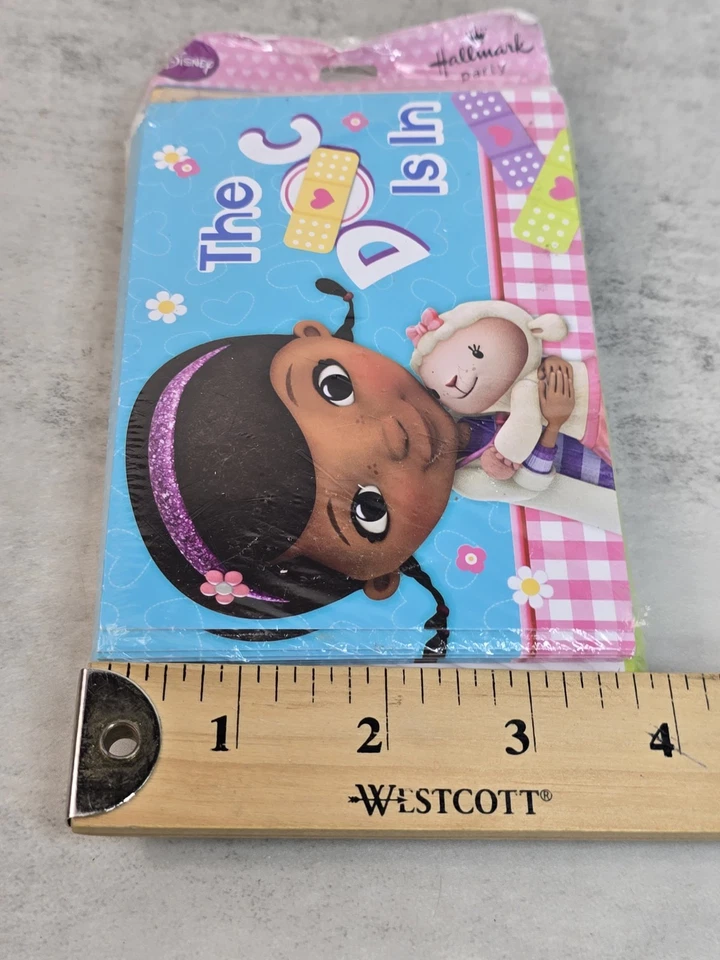 Disney Doc McStuffins Cumpleaños Sello Fiesta Invitaciones Postales de Gracias Foto 4 de 4