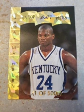 Jamal Mashburn Kentucky Wildcats 1993 Top Draft Picks Gold Refractor PROMO WOW