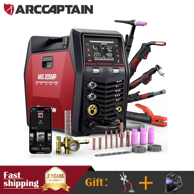 #ad ARCCAPTAIN MIG205MP MIG Welder 9 IN 1 iControl APP Control 120 240V Dual Voltage $749.99