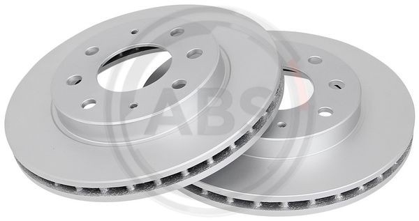 2X A.B.S. 17669 Bremsscheibe Vorne FüR Hyundai KIA Mitsubishi-image
