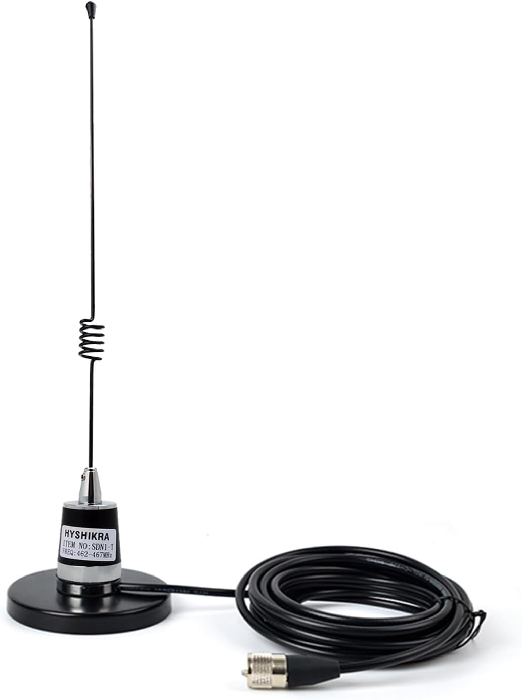 GMRS NMO Antenna, 462-467Mhz 17.7Inches UHF Whip Antenna with Heavy Duty NMO Mag. Available Now for $69.07